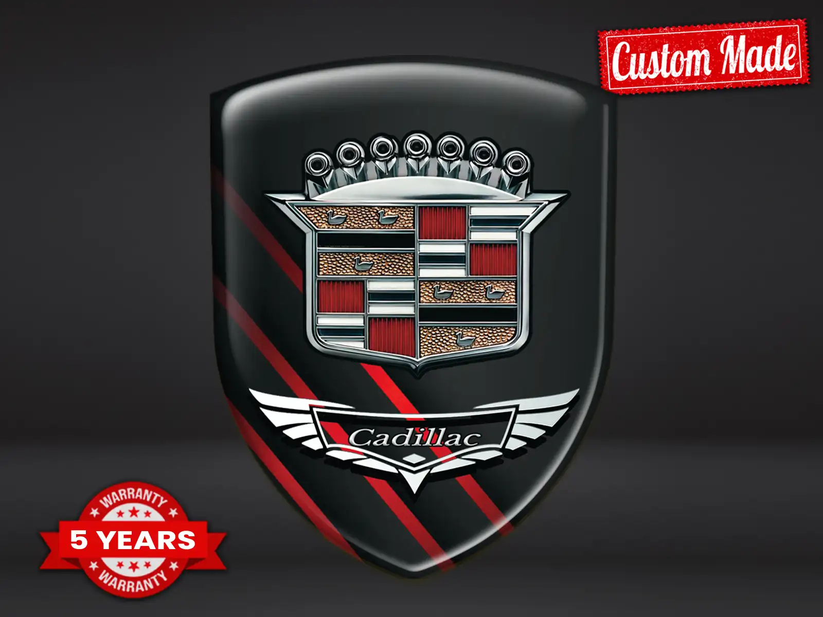 Cadillac Autocollant Renforcé Max Résistant Stylé Pro Design ST